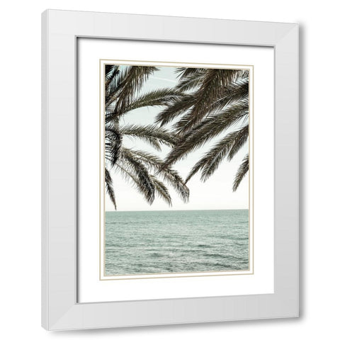 Solaris 04 White Modern Wood Framed Art Print with Double Matting by Artographie Studio