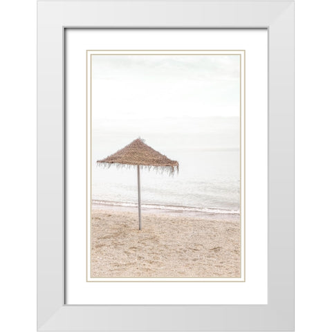Solaris 06 White Modern Wood Framed Art Print with Double Matting by Artographie Studio