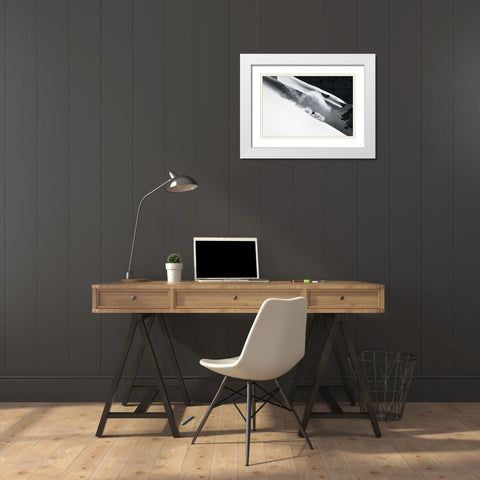 Cloud of Snow White Modern Wood Framed Art Print with Double Matting by Sanne, Jakob