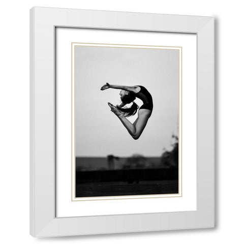 No limits White Modern Wood Framed Art Print with Double Matting by Krystynek Mqep, Martin