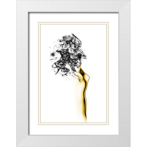 Naked 2 White Modern Wood Framed Art Print with Double Matting by Marini, Roberto