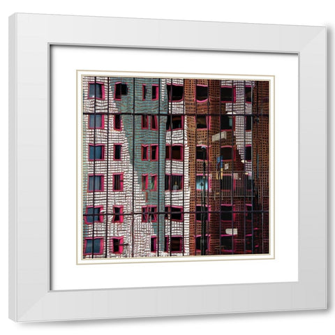the trapped illusion White Modern Wood Framed Art Print with Double Matting by Claes, Gilbert