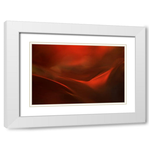 The red valley White Modern Wood Framed Art Print with Double Matting by Westum, Heidi