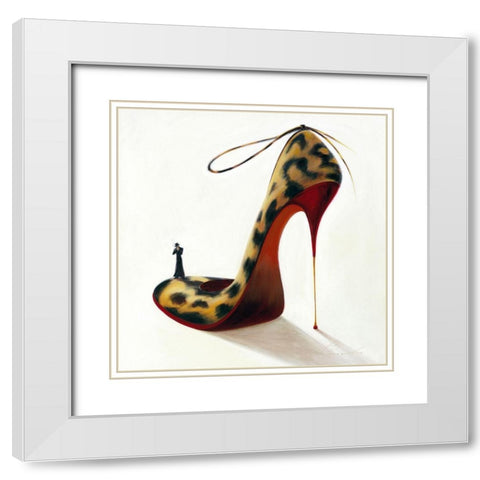 Highheels - Wild Passion White Modern Wood Framed Art Print with Double Matting by Panasenko, Inna