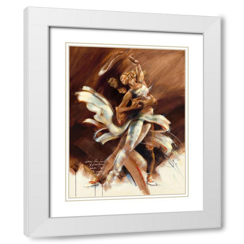 Love the Feeling of Freedom White Modern Wood Framed Art Print with Double Matting by Meijering, Kitty