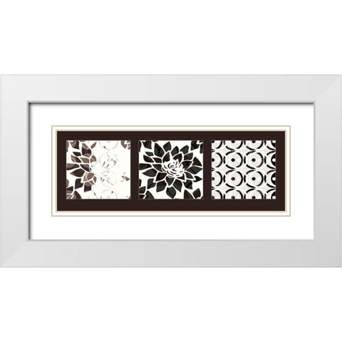 Nature I White Modern Wood Framed Art Print with Double Matting by Talva Design