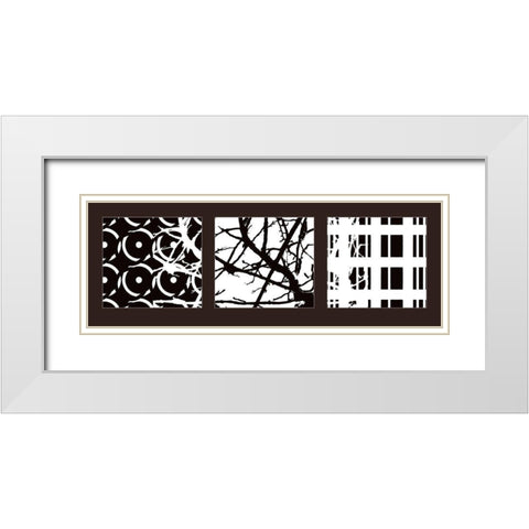 Nature II White Modern Wood Framed Art Print with Double Matting by Talva Design