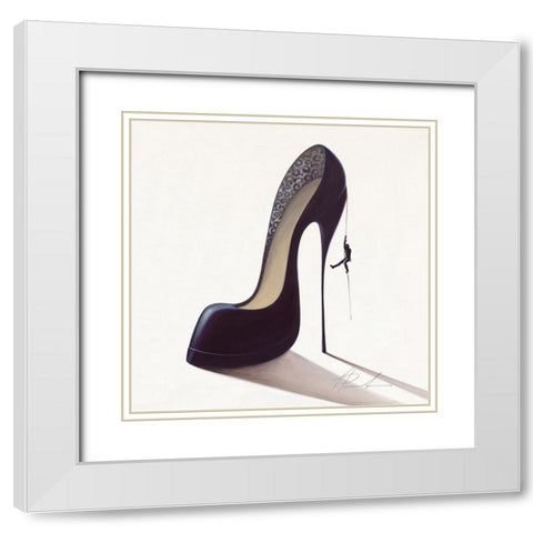 Conquistatore dolce White Modern Wood Framed Art Print with Double Matting by Panasenko, Inna