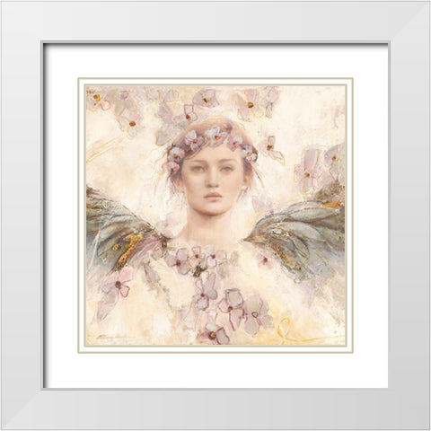 Air de printemps II White Modern Wood Framed Art Print with Double Matting by Amrhein, Elvira