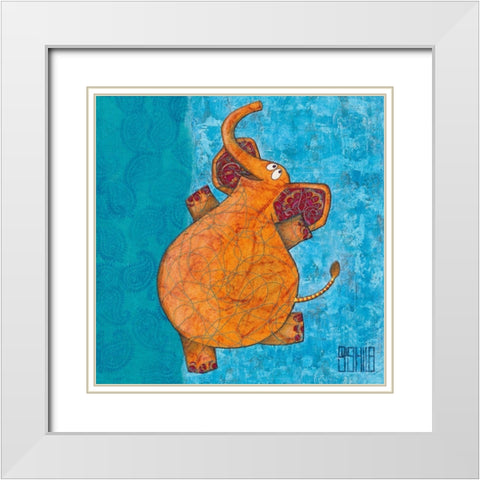 Barry White Modern Wood Framed Art Print with Double Matting by Dahan, Sushila