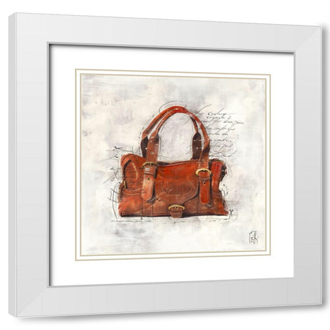 Pret-a-porter III White Modern Wood Framed Art Print with Double Matting by Zacher-Finet, Isabelle