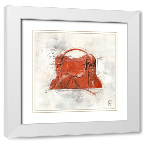 Pret-a-porter IV White Modern Wood Framed Art Print with Double Matting by Zacher-Finet, Isabelle