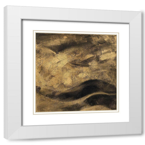 Toros IV White Modern Wood Framed Art Print with Double Matting by Panasenko, Inna