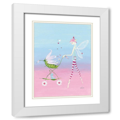 Baby Toes White Modern Wood Framed Art Print with Double Matting by McFaul, Lorrie