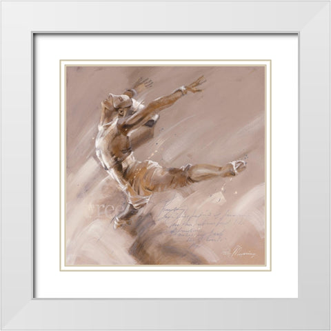Free White Modern Wood Framed Art Print with Double Matting by Meijering, Kitty