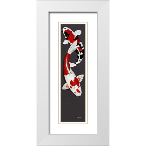 Together I White Modern Wood Framed Art Print with Double Matting by Gruhn, Nicole