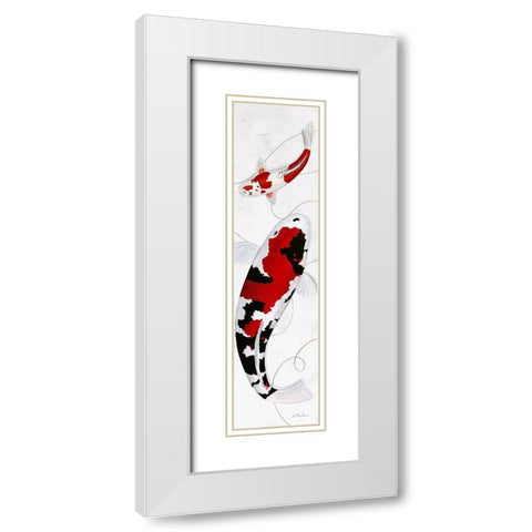 Together II White Modern Wood Framed Art Print with Double Matting by Gruhn, Nicole