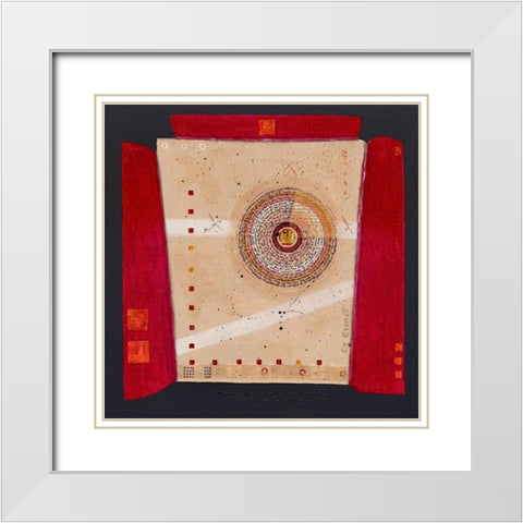 Premier soleil White Modern Wood Framed Art Print with Double Matting by Grenet, Catherine