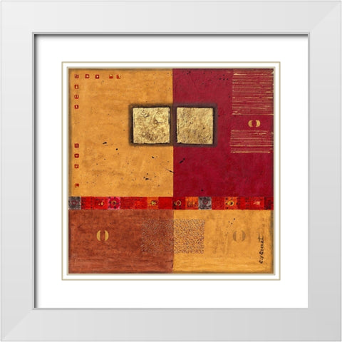 Colles serres White Modern Wood Framed Art Print with Double Matting by Grenet, Catherine