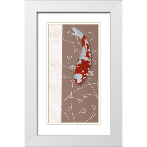 Four Seasons Winter I White Modern Wood Framed Art Print with Double Matting by Gruhn, Nicole