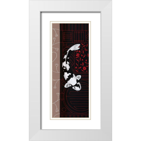 Four Seasons Winter II White Modern Wood Framed Art Print with Double Matting by Gruhn, Nicole