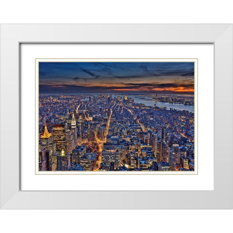 Gilded Fifth White Modern Wood Framed Art Print with Double Matting by Terrible, Aurelien