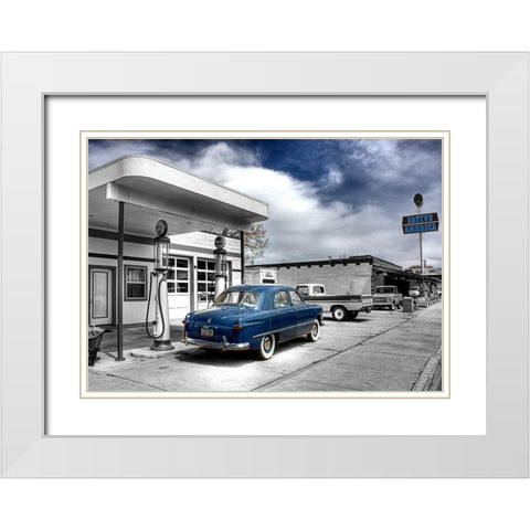 Native Us White Modern Wood Framed Art Print with Double Matting by Terrible, Aurelien