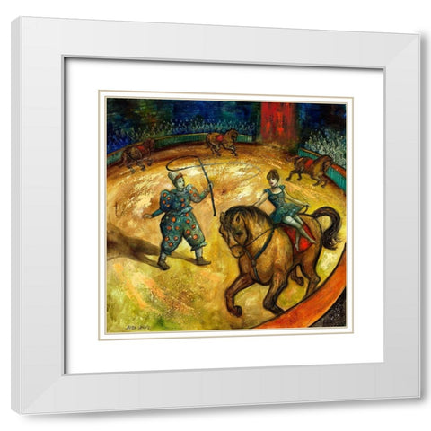 L ecuyere II White Modern Wood Framed Art Print with Double Matting by Wittwe, Betty