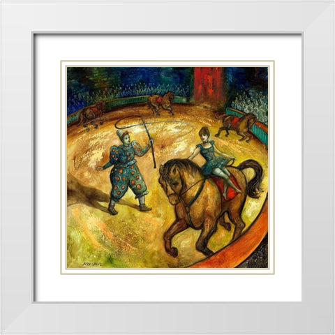 L ecuyere II White Modern Wood Framed Art Print with Double Matting by Wittwe, Betty