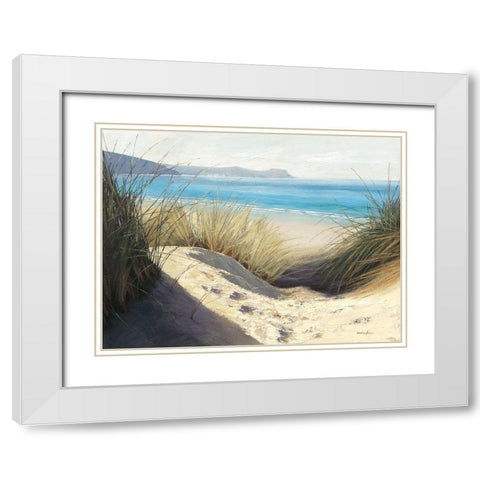 Dune Shadows White Modern Wood Framed Art Print with Double Matting by Atkinson, Caroline