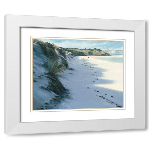 Bay I White Modern Wood Framed Art Print with Double Matting by Atkinson, Caroline