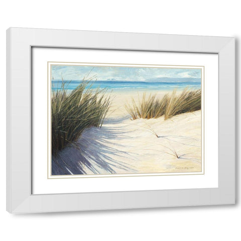 Dune Pathway White Modern Wood Framed Art Print with Double Matting by Atkinson, Caroline