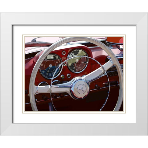 190 SL White Modern Wood Framed Art Print with Double Matting by Strapelias - PR, Pierre