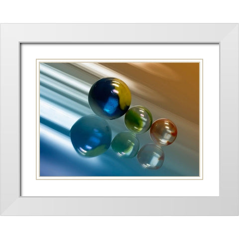 Speed White Modern Wood Framed Art Print with Double Matting by Steger, Uwe