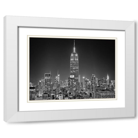 230 5th Avenue White Modern Wood Framed Art Print with Double Matting by Terrible, Aurelien