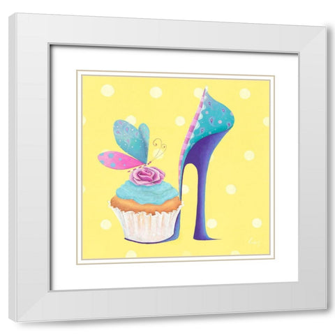 Fairyshoes I White Modern Wood Framed Art Print with Double Matting by McFaul, Lorrie