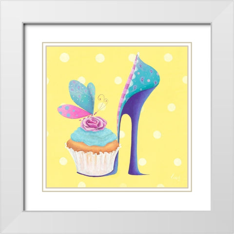 Fairyshoes I White Modern Wood Framed Art Print with Double Matting by McFaul, Lorrie