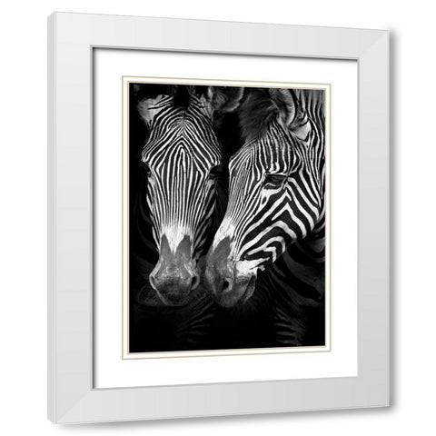 In the Mirror White Modern Wood Framed Art Print with Double Matting by Cano, Marina