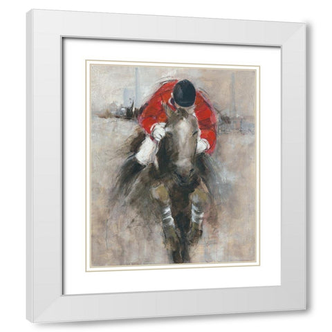 Jong Geweld White Modern Wood Framed Art Print with Double Matting by Declercq, Huguette