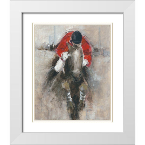 Jong Geweld White Modern Wood Framed Art Print with Double Matting by Declercq, Huguette