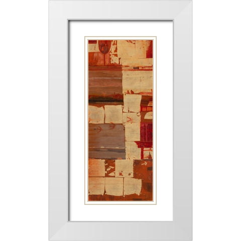 Lark White Modern Wood Framed Art Print with Double Matting by Richter-Armgart, Rose