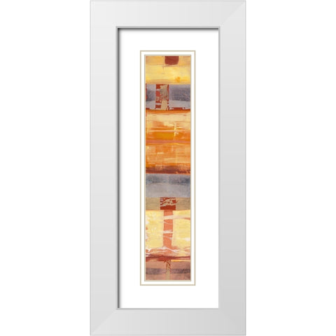 Morgana White Modern Wood Framed Art Print with Double Matting by Richter-Armgart, Rose