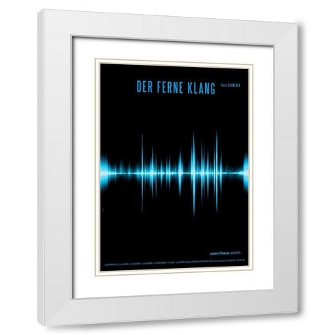 Der ferne Klang White Modern Wood Framed Art Print with Double Matting by Geissbuhler, K. Domenic