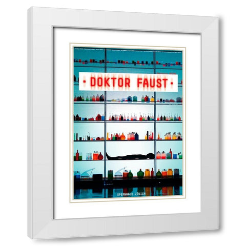 Doktor Faust White Modern Wood Framed Art Print with Double Matting by Geissbuhler, K. Domenic