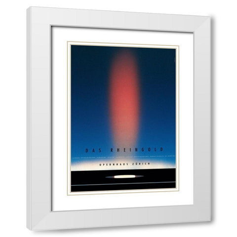 Das Rheingold White Modern Wood Framed Art Print with Double Matting by Geissbuhler, K. Domenic