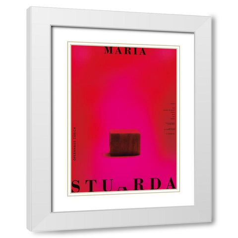 Maria Stuarda White Modern Wood Framed Art Print with Double Matting by Geissbuhler, K. Domenic