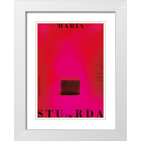 Maria Stuarda White Modern Wood Framed Art Print with Double Matting by Geissbuhler, K. Domenic