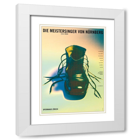 Die Meistersinger von Nurnberg White Modern Wood Framed Art Print with Double Matting by Geissbuhler, K. Domenic