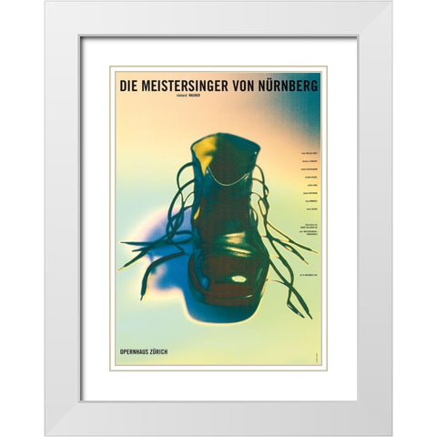 Die Meistersinger von Nurnberg White Modern Wood Framed Art Print with Double Matting by Geissbuhler, K. Domenic