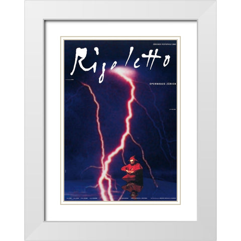 Rigoletto White Modern Wood Framed Art Print with Double Matting by Geissbuhler, K. Domenic